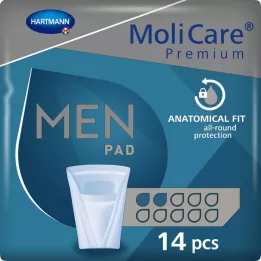 MOLICARE Premium MEN Almofada 2 gotas, 14 pcs