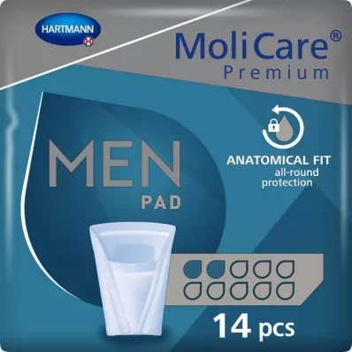 MOLICARE Premium MEN Almofada 2 gotas, 14 pcs