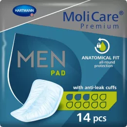 MOLICARE Premium MEN Almofada 3 gotas, 14 pcs