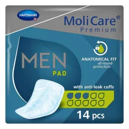 MOLICARE Premium MEN Almofada 3 gotas, 14 pcs