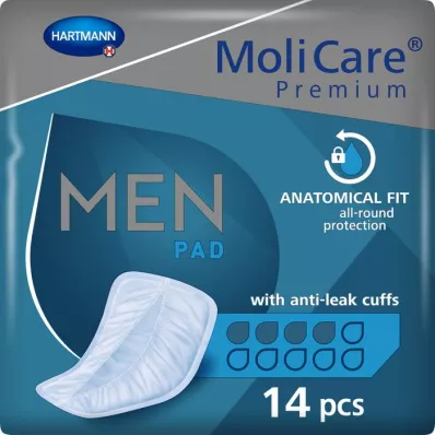 MOLICARE Premium MEN Almofada 4 gotas, 14 pcs