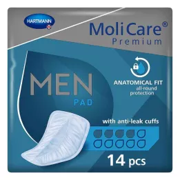 MOLICARE Premium MEN Almofada 4 gotas, 14 pcs