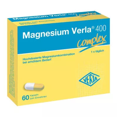 MAGNESIUM VERLA 400 cápsulas, 60 unidades MAGNESIUM VERLA 400 cápsulas, 60 unidades