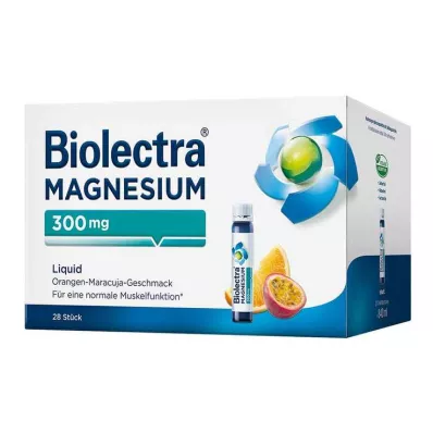 BIOLECTRA Magnésio 300 mg Líquido, 28 unid BIOLECTRA Magnésio 300 mg Líquido, 28 unid