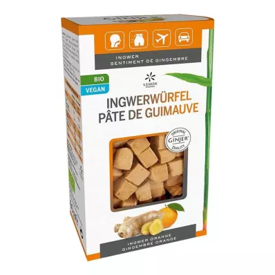 INGWER GINJER Cubos de gengibre laranja, 60 g INGWER GINJER Cubos de gengibre laranja, 60 g