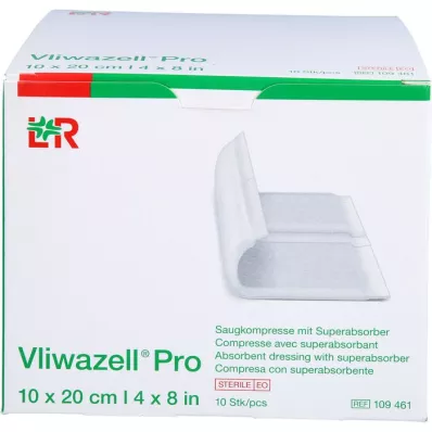 VLIWAZELL Pro superabsorb.compressa.esterilizada 10x20 cm, 10 unid