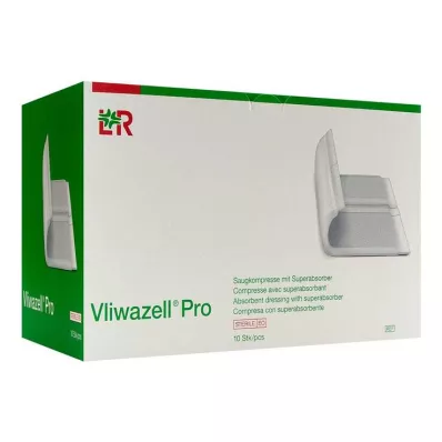 VLIWAZELL Pro superabsorb.compressa.esterilizada 15x20 cm, 10 unid