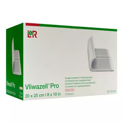 VLIWAZELL Pro superabsorb.compressa.esterilizada 20x25 cm, 10 unid