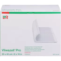 VLIWAZELL Pro superabsorb.compressa.esterilizada 20x40 cm, 10 unid