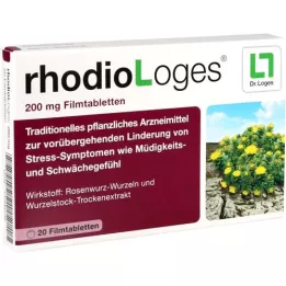 RHODIOLOGES Comprimidos revestidos por película de 200 mg, 20 unidades