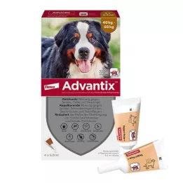 ADVANTIX Solução para aplicação pontual em cães de 40-60 kg, 4X6,0 ml