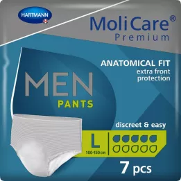 MOLICARE Premium MEN Calças 5 gotas L, 7 pcs