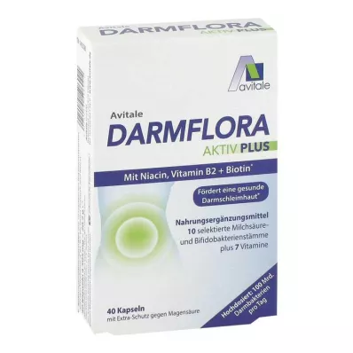 DARMFLORA Active Plus 100 mil milhões de bactérias + 7 vitaminas, 40 unid