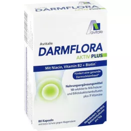 DARMFLORA Active Plus 100 mil milhões de bactérias + 7 vitaminas, 80 unid