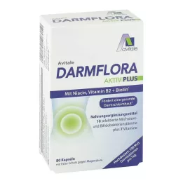 DARMFLORA Active Plus 100 mil milhões de bactérias + 7 vitaminas, 80 unid