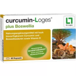 CURCUMIN-LOGES mais cápsulas de Boswellia, 60 Cápsulas