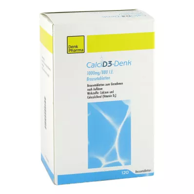 CALCI D3-Denk 1.000 mg/880 U.I. comprimidos efervescentes, 120 unid