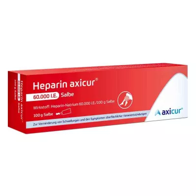 HEPARIN AXICUR 60.000 U.I. pomada, 100 g HEPARIN AXICUR 60.000 U.I. pomada, 100 g