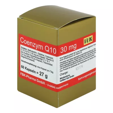 Coenzima Q10 30 mg cápsulas, 60 unidades Coenzima Q10 30 mg cápsulas, 60 unidades