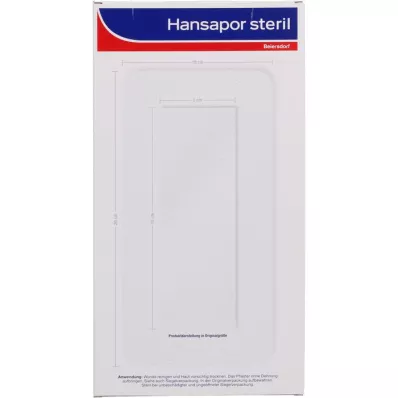 HANSAPOR Pensos esterilizados para feridas 10x20 cm, 3 pcs