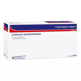 HANSAPOR penso esterilizado para feridas 10x20 cm, 25 unid