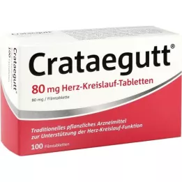 CRATAEGUTT Comprimidos cardiovasculares de 80 mg, 100 unidades