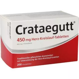 CRATAEGUTT Comprimidos cardiovasculares de 450 mg, 200 unidades