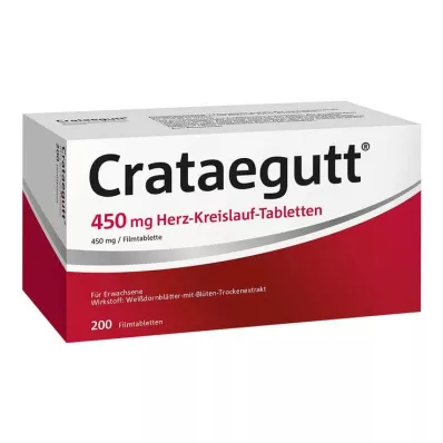 CRATAEGUTT Comprimidos cardiovasculares de 450 mg, 200 unidades
