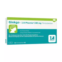 GINKGO-1A Pharma 240 mg comprimidos revestidos por película, 60 unidades