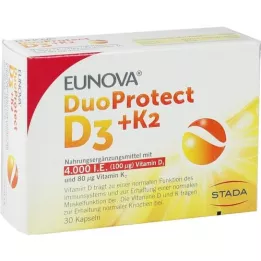 EUNOVA DuoProtect D3+K2 4000 U.I./80 μg cápsulas, 30 unid