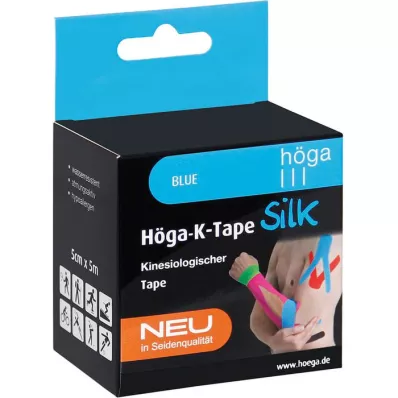 HÖGA-K-TAPE Fita de seda 5 cmx5 m l.fr.azul kinesiol.tape, 1 pc