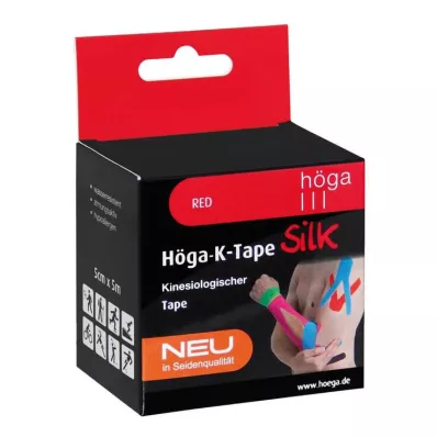 Höga-K-Tape Silk 5 cmx5 m kinesiolog vermelho. fita, 1 peça Höga-K-Tape Silk 5 cmx5 m kinesiolog vermelho. fita, 1 peça