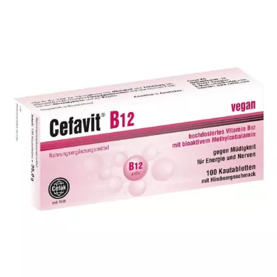 CEFAVIT B12 comprimidos para mastigar, 100 unidades