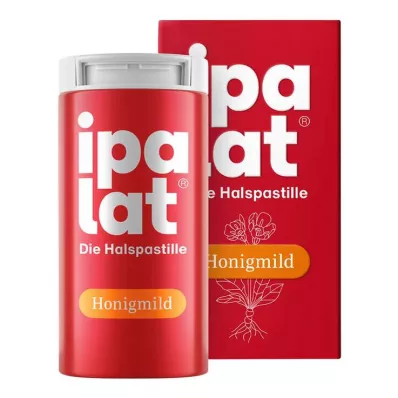 Pastilhas para garganta Ipalat, mel suave sem mentol, sem açúcar, 40 unidades Pastilhas para garganta Ipalat, mel suave sem mentol, sem açúcar, 40 unidades