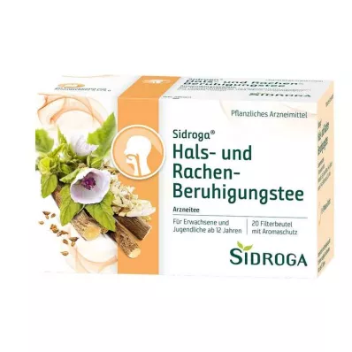 SIDROGA Saqueta de chá com filtro para acalmar a garganta e a garganta, 20X1,75 g SIDROGA Saqueta de chá com filtro para acalmar a garganta e a garganta, 20X1,75 g