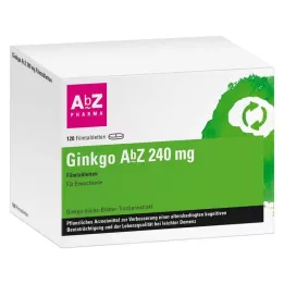 Ginkgo AbZ 240 mg comprimidos revestidos por película, 120 unidades