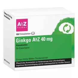 Comprimidos revestidos por película de Ginkgo Abz 40 mg (120 unidades)