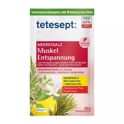 TETESEPT Sal marinho para relaxamento muscular, 80 g