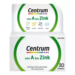 CENTRUM A-Zinc Tablets, 30 Cápsulas