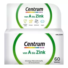 CENTRUM A-Zinc Tablets, 60 Cápsulas