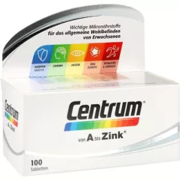 CENTRUM A-Zinc Tablets, 100 Cápsulas