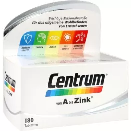 CENTRUM A-Zinc Tablets, 180 Cápsulas