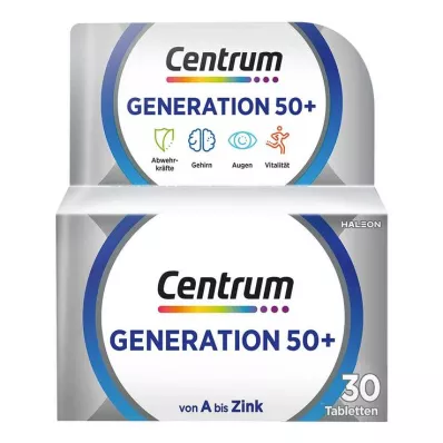 CENTRUM Geração 50+ Comprimidos, 30 Cápsulas
