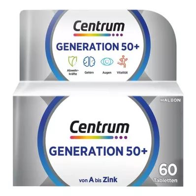 CENTRUM Geração 50+ Comprimidos, 60 Cápsulas
