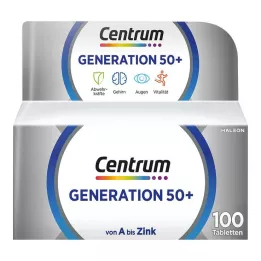 Comprimidos Centrum Geração 50 +, 100 unidades