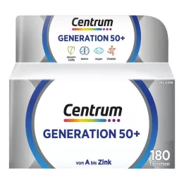 CENTRUM Geração 50+ Comprimidos, 180 Cápsulas