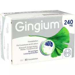 GINGIUM 240 mg comprimidos revestidos por película, 80 unidades