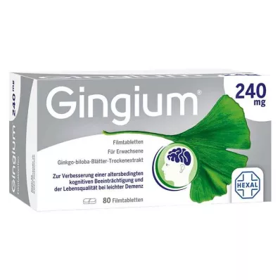 GINGIUM 240 mg comprimidos revestidos por película, 80 unidades