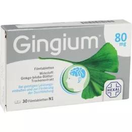 GINGIUM Comprimidos revestidos por película de 80 mg, 30 unidades