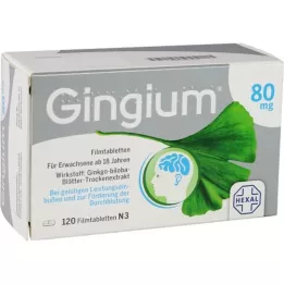 GINGIUM Comprimidos revestidos por película de 80 mg, 120 unidades